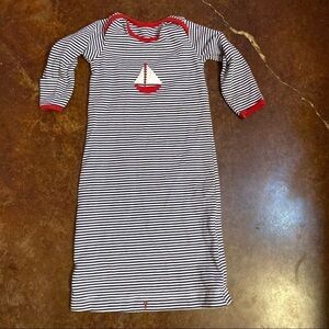Kelly’s Kids Infant Sailboat Striped Nightgown